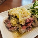 完全個室居酒屋 串焼き Moga_Ru - 低温とろとろネギレバー　550円