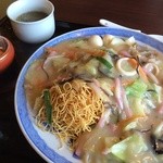 芦屋水春亭 - 具沢山の皿うどん