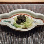 神楽坂 石かわ - 炊いた白菜、とんぶりもどき、