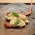 神楽坂 石かわ - 伊勢海老と筍、蕪のピューレ