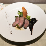 銀座 鮨 桃の木 - 鹿ソティ赤ワインソースお魚発酵ソース