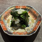 281677899 - ホウレン草とイカの和えもの