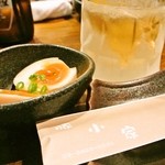 豚小家 - 半熟煮玉子　先付