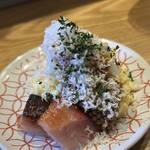 食堂Light - インカのめざめと炙りベーコンのポテサラ  こんなん絶対酒のアテになるに決まっとろうもん♪