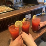 おかめ - カンペー♪(*^^)o∀*∀o(^^*)♪