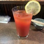 おかめ - ようやく肝臓の数値が落ち着きリハビリがてらのトマチュー( ‘-^ )b