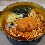 名代 富士そば - 銀座のコロッケそば