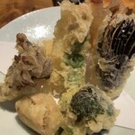 蕎麦 たかま - サクサクの油っぽさの無い天麩羅◎