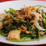 ニャーヴェトナム - 厚揚げと青菜のにんにく炒め