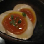 豚小家 - お通しの半熟煮玉子