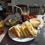 みもざ - 料理写真:玉子トーストとアイスコーヒー
