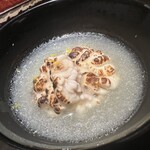 銀座焼とり 京丹波 - 白子、カブのすりながし