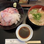 うまいもん酒場日向 - ランチ 海鮮丼 ¥1,100