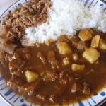 すき家 - 2014,6,12 牛あいがけカレー