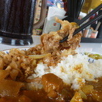 すき家 - 2014,6,12 牛あいがけカレー