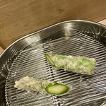 てんぷら 深町 - アスパラ