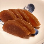 手打ち蕎麦 三乗 - 奈良漬