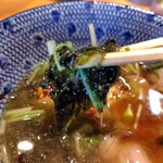 麺家 たけ田 - 水菜や黒バラ海苔