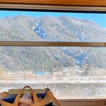 とんかつ 新 - 若桜鉄道の車窓
