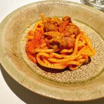 281727087 - ウニのトマトソースパスタ（大盛）