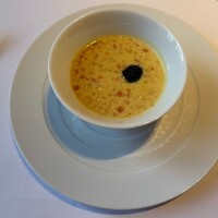 ブラン ルージュ - 北海道産帆立貝のクリームスープ　サフランの香り