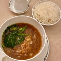 中国飯店 三田店 - フカヒレスープそば2000円とライス100円