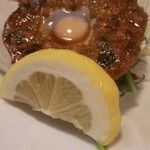 鳥善 - せせりのつくね