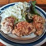 大陸亭 - セットのから揚げ