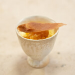 nib - 山椒のエスプーマ、 柚子とカカオのグラニテ、 ベルガモットのハーバルウォーター