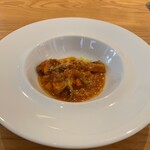 アドゥエパッシ - モツのトマトソース煮