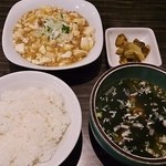 りゅうず - 日替り定食（麻婆豆腐）700円