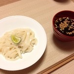 Saino Sai - 饂飩　冷やし稲庭うどん　すだちが良いです！