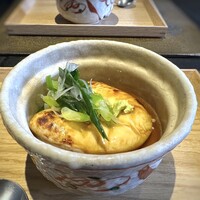 日本料理 TOBIUME - ◆旬「冬のご馳走」・・キャ～～～、なんと立派な「白子様」。ヽ(≧∀≦)ﾉ 下は茶碗蒸し