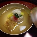 鱧の葛饅頭と茄子