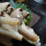 うなぎ亭 友栄 - 青うなぎ 割きたてのきも（わさび）ズームアップ