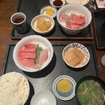 魚真 - 3種盛り定食