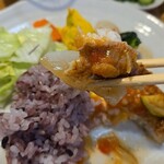 キッチン ブルー グローブ - カブを添えて