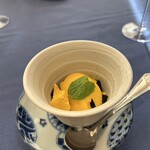 赤坂 桃の木 - マンゴープリンと仙草ゼリー