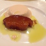 らんぷ亭 - あくまきキャラメリーぜほうじ茶ババロア添え