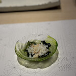 江戸前寿司 すし福 - カニときゅうりの酢の物