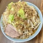 立川マシマシ - 大ラーメン（麺450g）　上部から撮影