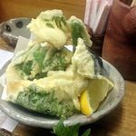季節料理 藤原 - 平目天ぷら