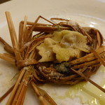 リストランテ ラ チャウ - チーズを詰めたアニョロッティデルプリン　藁の香りと共に