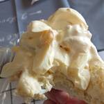 アメリカン - タマゴサンドはタマゴたっぷり、白身大きめ