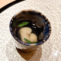 渋谷 天婦羅 ふじもと - アンコウのスープ