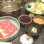 Shabu Zen Hanayukou - ランチ：国産牛しゃぶしゃぶ