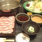 Shabu Zen Hanayukou - ランチ：黒豚しゃぶしゃぶ