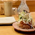 地葉はなれ - 2025.1.  ささみのあけがらし和え