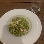 L'Angolo - 白子と大葉のジェノベーゼ