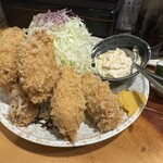 とんかつ かつ壱 - カキフライ定食